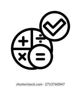 ícone Calculadora ilustração vetor modelo de design