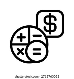 Illustration des Rechnersymbols, Vektordesign-Vorlage