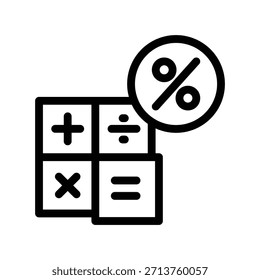 ícone Calculadora ilustração vetor modelo de design