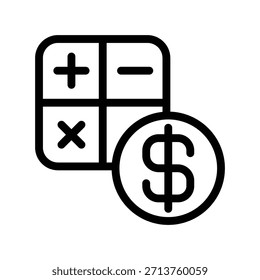 ícone Calculadora ilustração vetor modelo de design