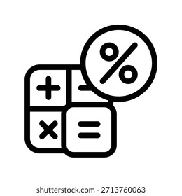 ícone Calculadora ilustração vetor modelo de design
