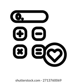ícone Calculadora ilustração vetor modelo de design