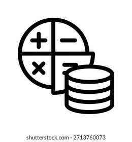 Calculator icon illustration vector design template