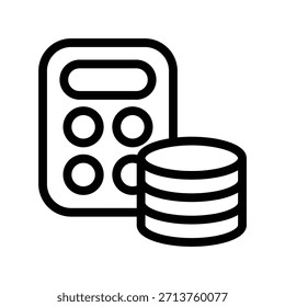 ícone Calculadora ilustração vetor modelo de design