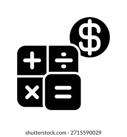 Calculator icon illustration vector design template