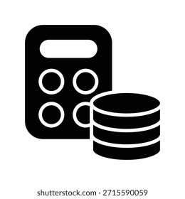 Icono de la calculadora ilustración Vector diseño Plantilla