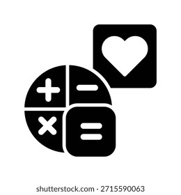Illustration des Rechnersymbols, Vektordesign-Vorlage
