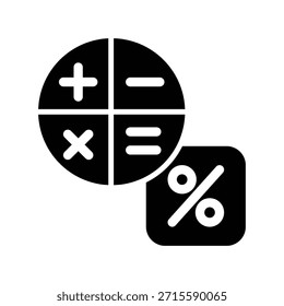 Calculator icon illustration vector design template