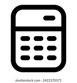 Icon Illustration zum Berechnen von Web, App, Infografik usw.