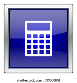Calculator icon. Internet button on white background. EPS10 vector.
