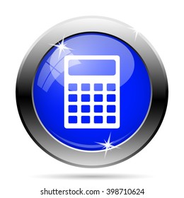 Calculator icon. Internet button on white background. EPS10 vector