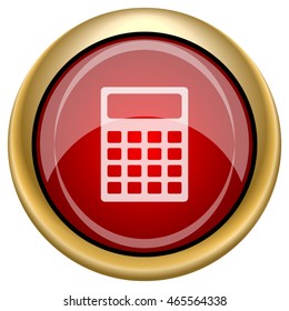 Calculator icon. Internet button on white background. EPS10 vector.