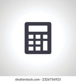 Icono de calculadora. Icono aislado de la calculadora