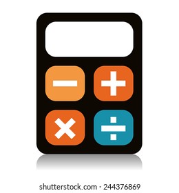 calculator icon, isolated 