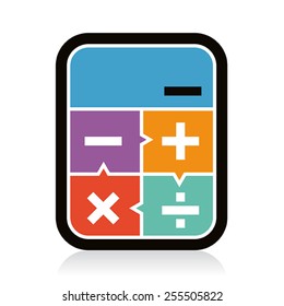 calculator icon, isolated