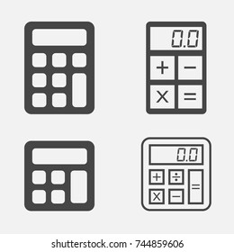 Calculator Icon Isolated.