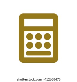 Calculator  icon,  isolated. Flat  design.