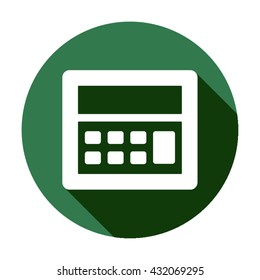 Calculator   icon,  isolated. Flat  design.