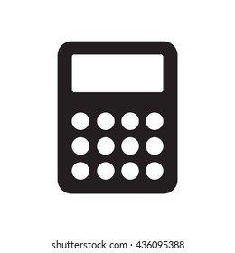 Calculator  icon,  isolated. Flat  design.