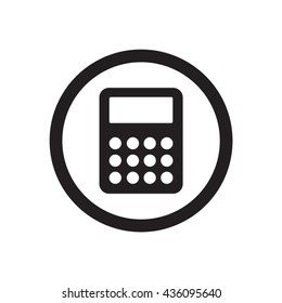 Calculator  icon,  isolated. Flat  design.