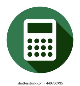 Calculator   icon,  isolated. Flat  design.