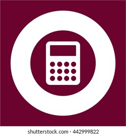 Calculator  icon,  isolated. Flat  design.