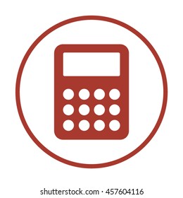 Calculator    icon,  isolated. Flat  design.