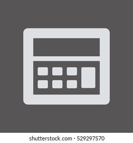 Calculator  icon,  isolated. Flat  design.