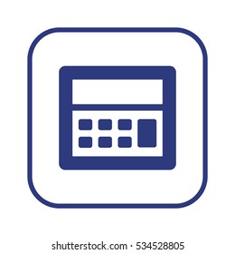 Calculator  icon,  isolated. Flat  design.