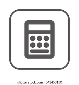Calculator  icon,  isolated. Flat  design.