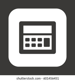Calculator  icon,  isolated. Flat  design.