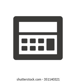 Calculator   icon,  isolated. Flat  design.I