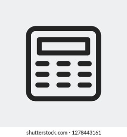 Calculator icon isolated on background. Accounting symbol modern, simple, vector, icon for website design, mobile app, ui. Vector Illustration