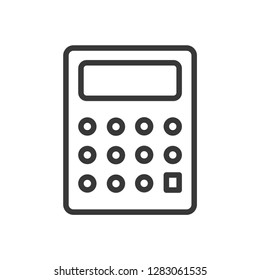 Calculator icon isolated on white background. Calculating symbol modern, simple, vector, icon for website design, mobile app, ui. Vector Illustration