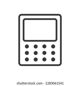 Calculator icon isolated on white background. Accounting symbol modern, simple, vector, icon for website design, mobile app, ui. Vector Illustration