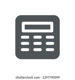 Calculator icon isolated on white background. Calculation symbol modern, simple, vector, icon for website design, mobile app, ui. Vector Illustration