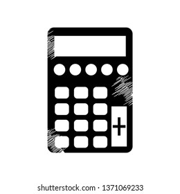 calculator icon isolated on white background, vector illustration