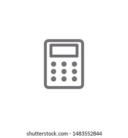 Calculator icon isolated on white background. Mathematics symbol modern, simple, vector, icon for website design, mobile app, ui. Vector Illustration