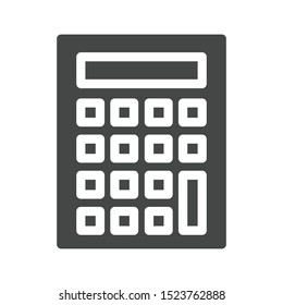 Calculator icon isolated on white background. Calculation symbol modern, simple, vector, icon for website design, mobile app, ui. Vector Illustration