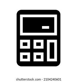 Calculator icon isolated on white background