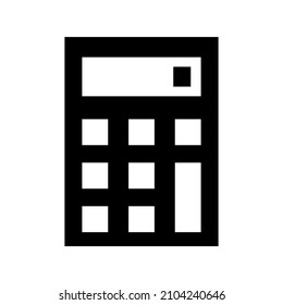 Calculator icon isolated on white background