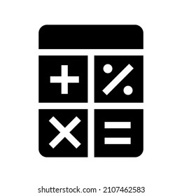 Calculator icon isolated on white background