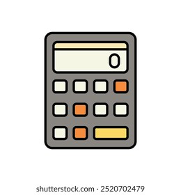 Calculator icon isolated on a white background. Vector illustration.