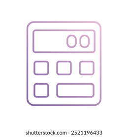 Calculator icon isolated on a white background. Vector illustration.