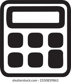 Calculator Icon isolated on white background