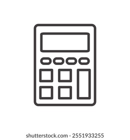 Calculator Icon isolated on white background. Vector icon.