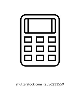 Calculator icon isolated on white background