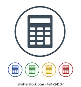 calculator icon isolated on white background.vector illustration.