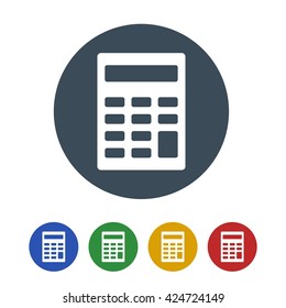 calculator icon isolated on white background.vector illustration.