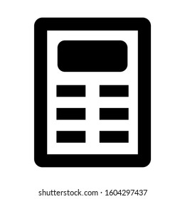 Calculator icon isolated sign symbol vector illustration - high quality black style vector icons
